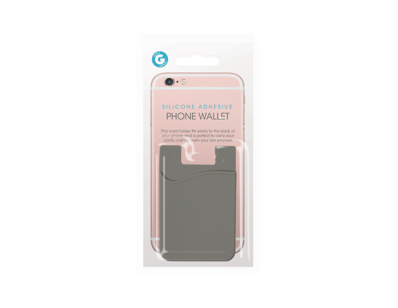 Silicone Adhesive Phone Wallet With PDQ Silicone Adhesive Phone Wallet With PDQ