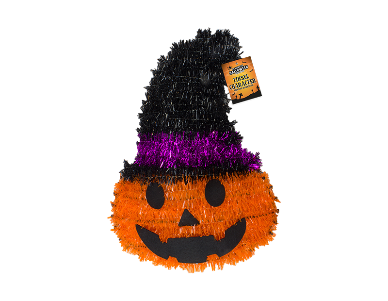 Halloween Tinsel Character Plaque Halloween Tinsel Character Plaque