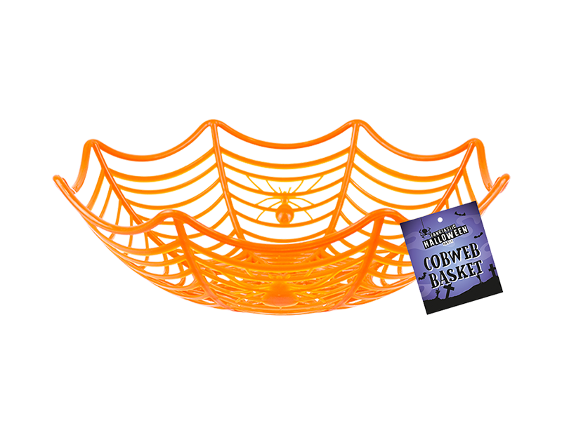 Halloween Cobweb Party Basket 25cm Halloween Cobweb Party Basket 25cm
