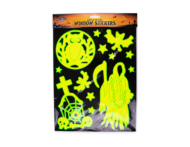Glow In The Dark Halloween Window Stickers Glow In The Dark Halloween Window Stickers