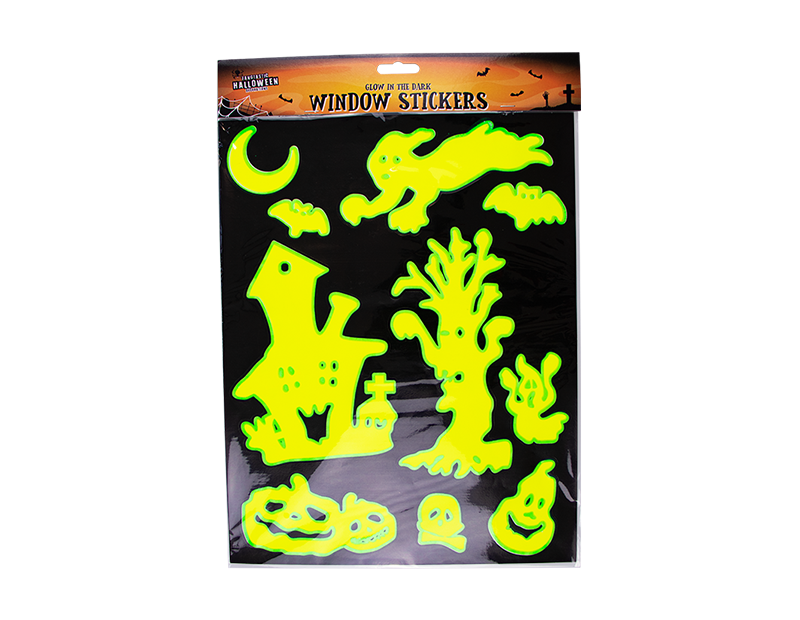 Glow In The Dark Halloween Window Stickers Glow In The Dark Halloween Window Stickers