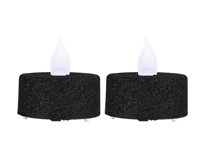 Halloween Glitter LED Tealights - 2 Pack (With PDQ) Halloween Glitter LED Tealights - 2 Pack (With PDQ)