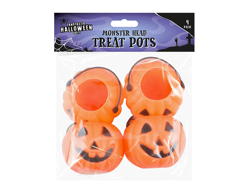 Halloween Treat Pots - 4 Pack Halloween Treat Pots - 4 Pack