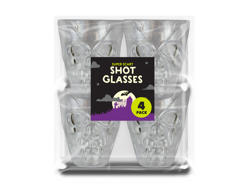 Halloween Shot Glasses - 4 Pack Halloween Shot Glasses 4 Pack