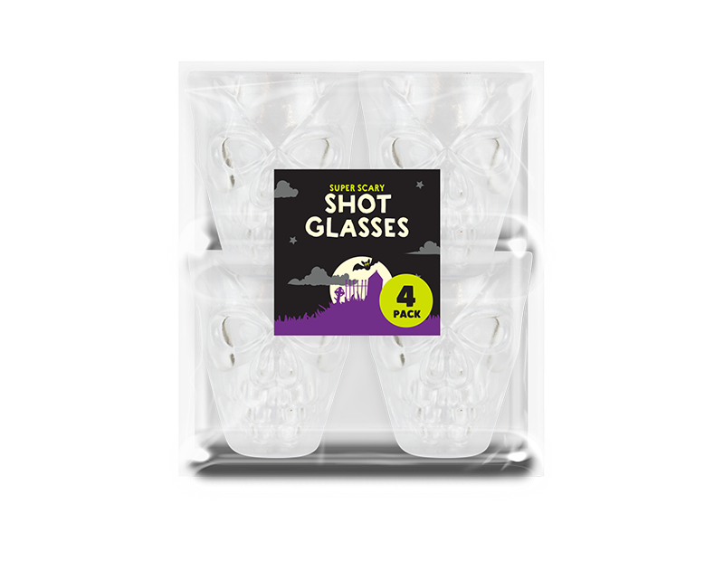 Halloween Shot Glasses - 4 Pack Halloween Shot Glasses - 4 Pack