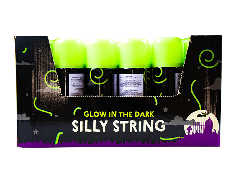 Glow In the Dark Silly String With PDQ Glow In the Dark Silly String With PDQ