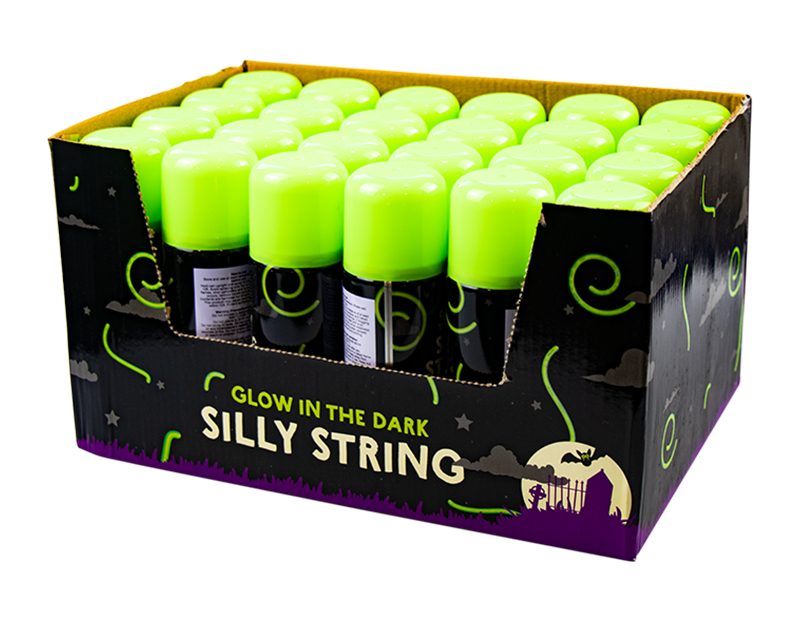 Glow In the Dark Silly String With PDQ Glow In the Dark Silly String With PDQ