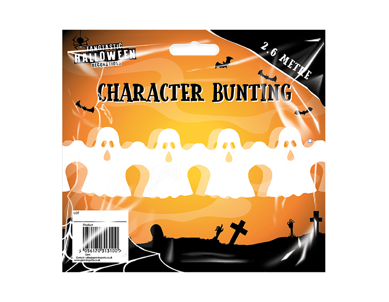 Halloween Character Bunting 2.6m Halloween Character Bunting 2.6m