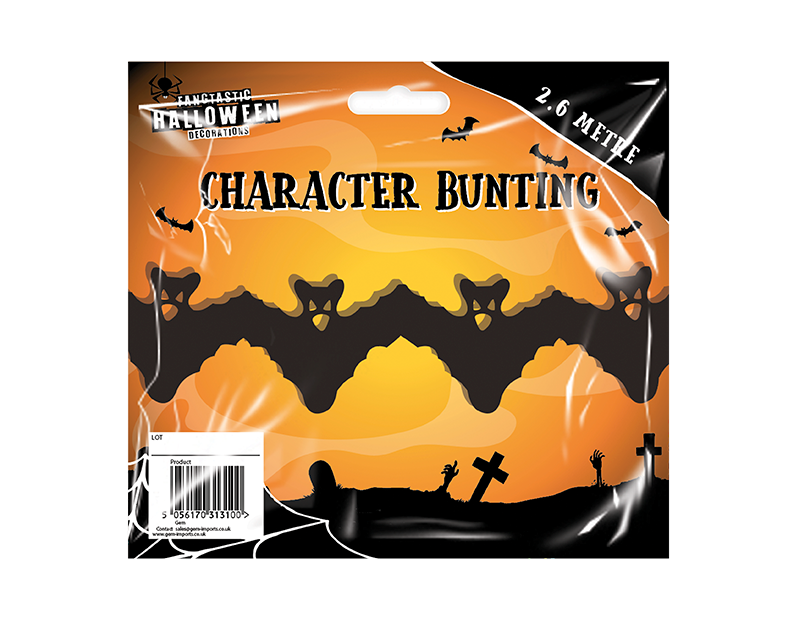 Halloween Character Bunting 2.6m Halloween Character Bunting 2.6m