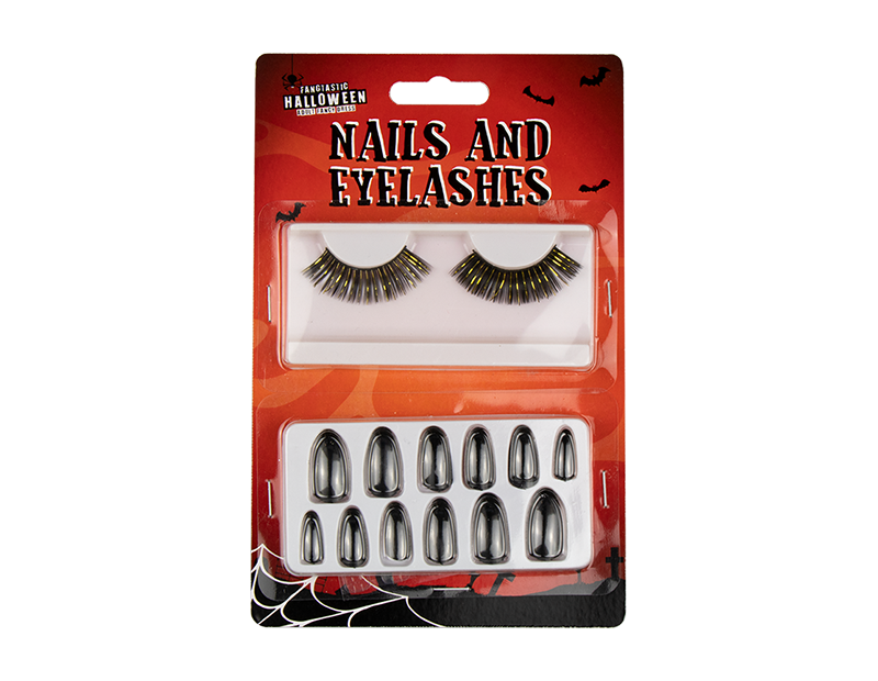 Halloween Nails and Eyelashes Halloween Bewitched Nails and Eyelashes