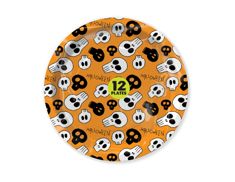 Halloween Paper Plates - 12 Pack (With PDQ) Halloween Paper Plates - 12 Pack (With PDQ)
