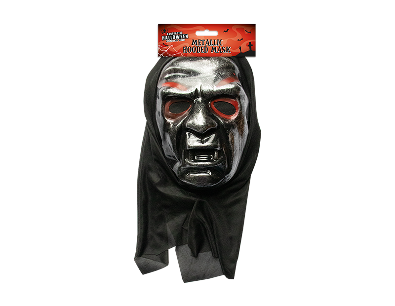 Halloween Metallic Hooded Mask Halloween Metallic Hooded Mask