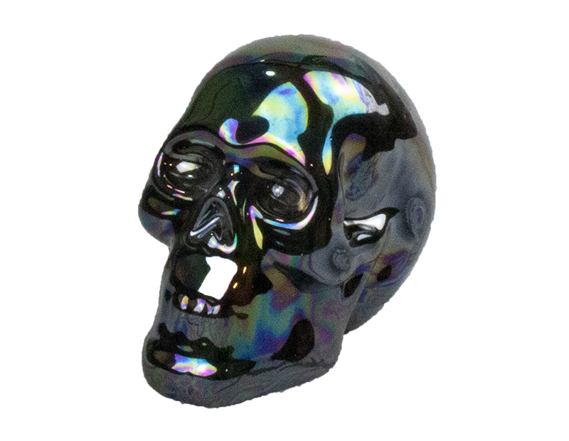 Glazed Skull Ornament Glazed Skull Ornament