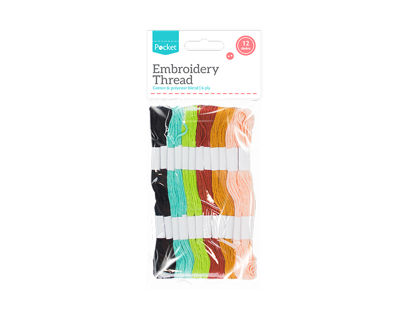 Embroidery Thread - 12 Skeins Embroidery Thread - 12 Skeins