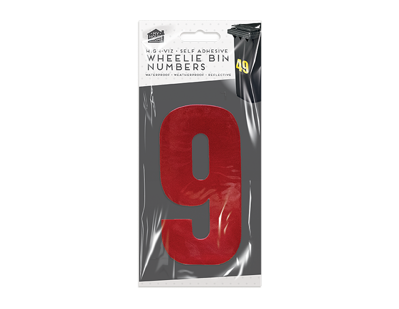 Wheelie Bin Number Stickers Wheelie Bin Number Stickers