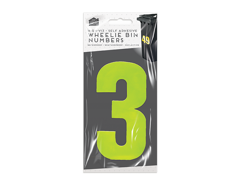 Wheelie Bin Number Stickers Wheelie Bin Number Stickers