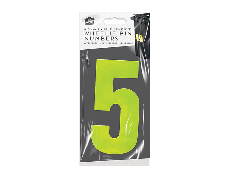 Wheelie Bin Number Stickers Wheelie Bin Number Stickers
