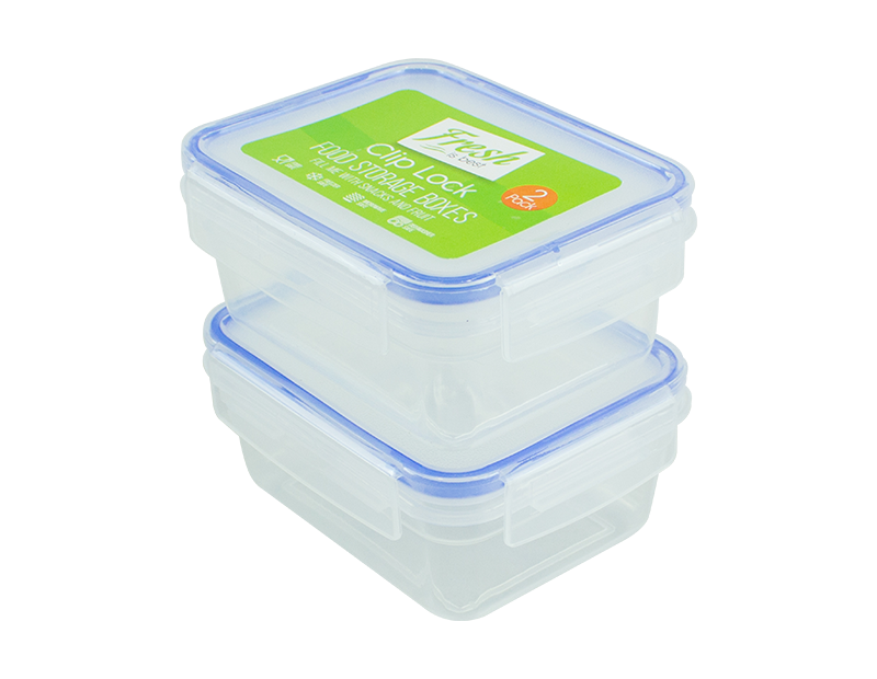 Clip Lock Food Storage Boxes - 2 Pack Clip Lock Food Storage Boxes - 2 Pack