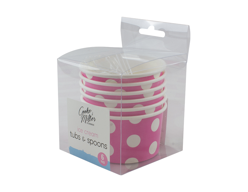 Ice Cream Tubs - 6 Pack Ice Cream Tubs - 6 Pack