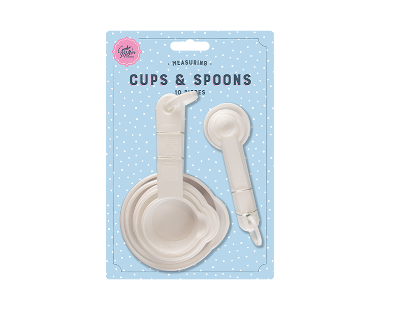 Measuring Cup & Spoon Set - 10 Pack Measuring Cup & Spoon Set - 10 Pack