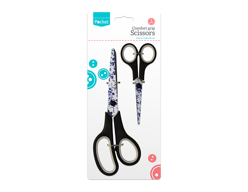 Floral Pattern Scissors - 2 Pack Floral Pattern Scissors - 2 Pack