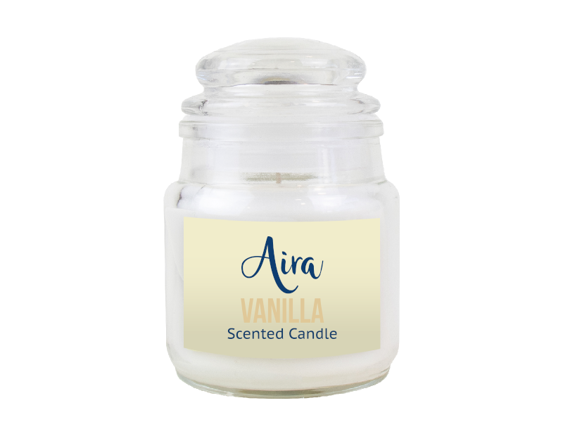 Scented Candle in Glass Jar & Lid Scented Candle in Glass Jar & Lid