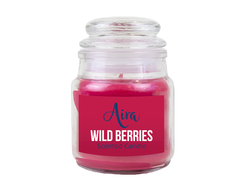 Scented Candle in Glass Jar & Lid Scented Candle in Glass Jar & Lid