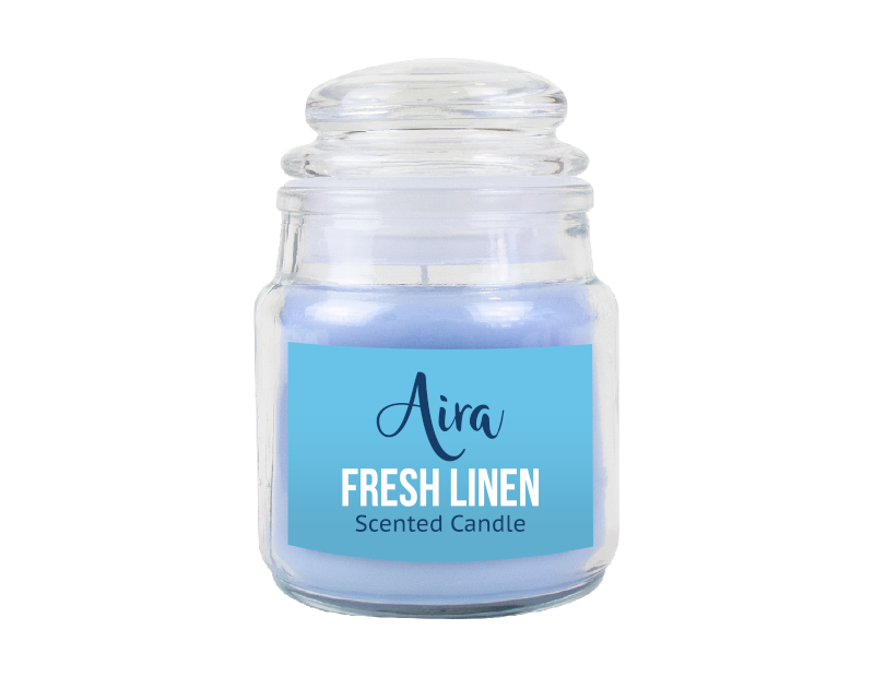 Scented Candle in Glass Jar & Lid Scented Candle in Glass Jar & Lid