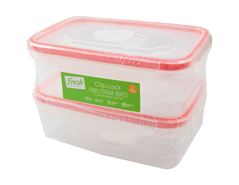 Clip Lock Container 450ml - 2 Pack Clip Lock Container 450ml - 2 Pack
