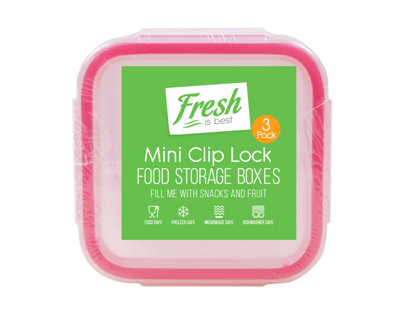 Mini Clip Lock Containers - 3 Pack Mini Clip Lock Containers - 3 Pack