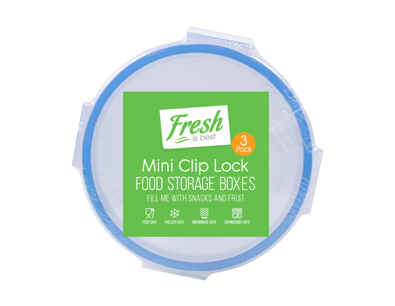 Mini Clip Lock Containers - 3 Pack Mini Clip Lock Containers - 3 Pack