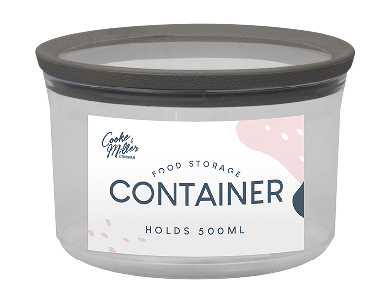 PS Round Storage Container 500ml - Trend PS Round Storage Container 500ml - Trend