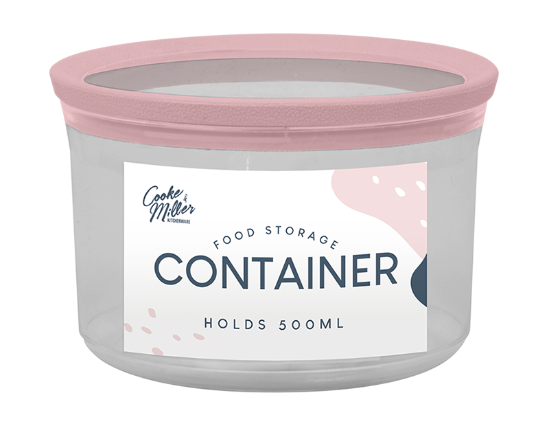 PS Round Storage Container 500ml - Trend PS Round Storage Container 500ml - Trend
