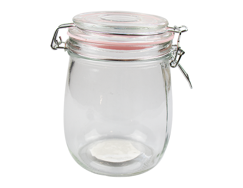 Glass Jar with Clip Top Lid 770ml - Trend Glass Jar with Clip Top Lid 770ml - Trend