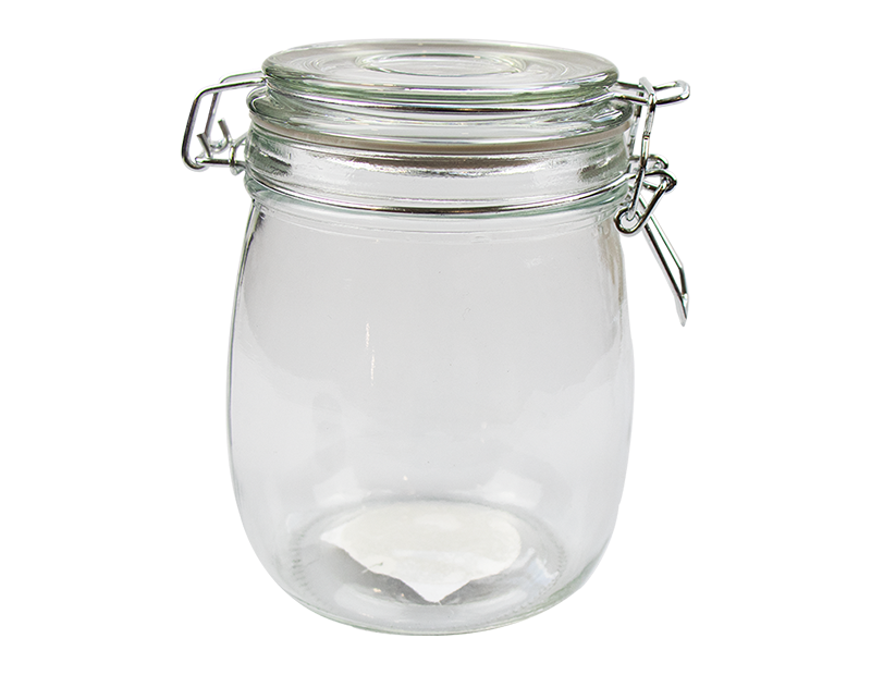 Glass Jar with Clip Top Lid 770ml - Trend Glass Jar with Clip Top Lid 770ml - Trend