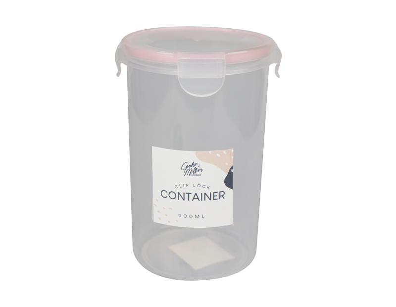 Round Clip Lock Container 900ml - Trend Round Clip Lock Container 900ml - Trend