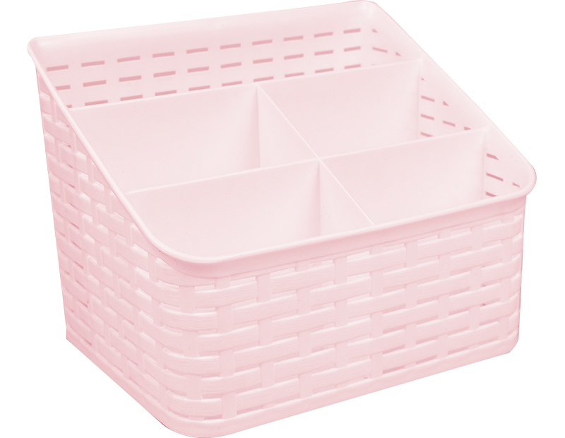 Plastic Rattan Effect Five Section Basket - Trend Plastic Rattan Effect Five Section Basket - Trend
