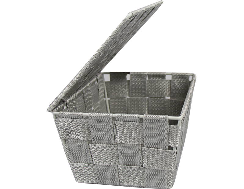 Woven Storage Basket with Lid - Trend Woven Storage Basket with Lid - Trend