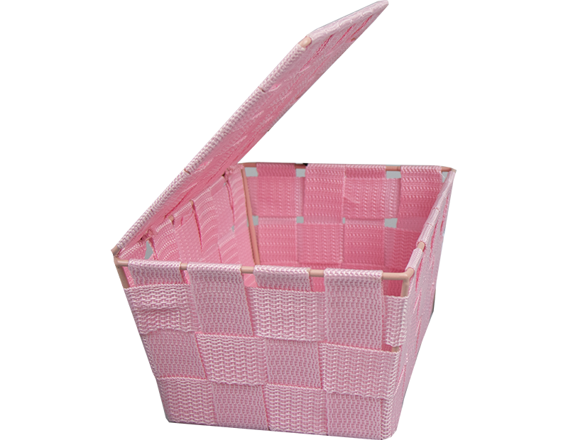 Woven Storage Basket with Lid - Trend Woven Storage Basket with Lid - Trend