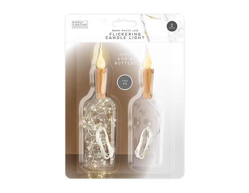 Flickering Candle Light 2PK Flickering Candle Light 2PK
