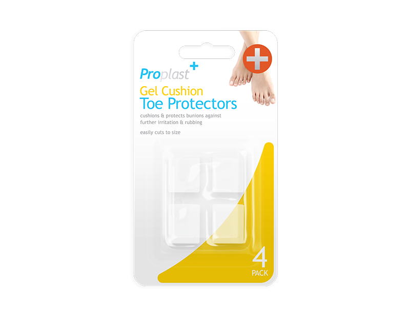 Gel Toe Protectors - 4 Pack (With PDQ) Gel Toe Protectors - 4 Pack