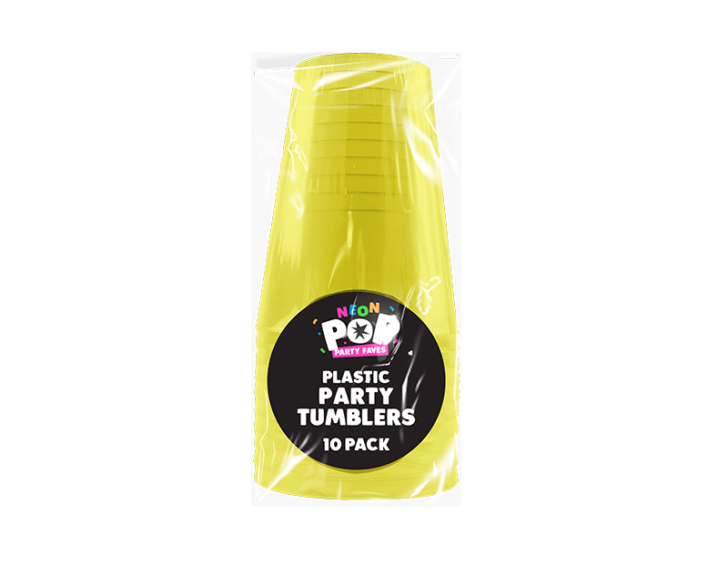 Coloured Plastic Party Tumblers - 10 Pack Coloured Plastic Party Tumblers - 10 Pack