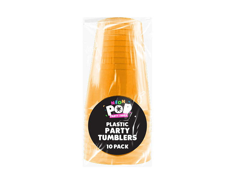 Coloured Plastic Party Tumblers - 10 Pack Coloured Plastic Party Tumblers - 10 Pack