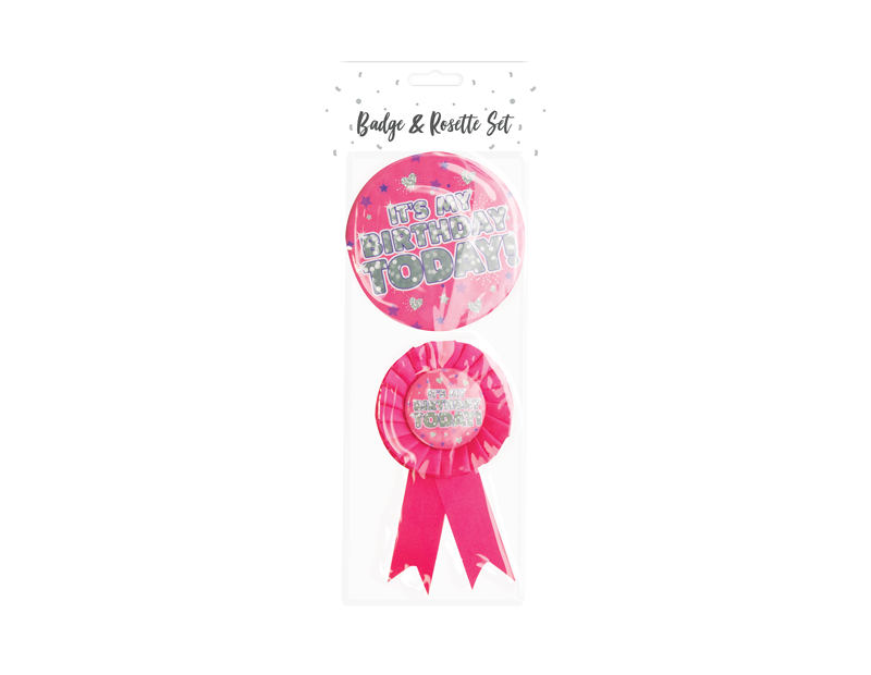 Birthday Party Badge Set - 2 Piece Birthday Party Badge Set - 2 Piece