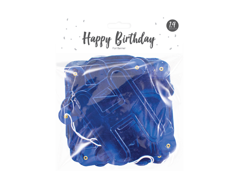Happy Birthday Foil Banner 1.4m Happy Birthday Foil Banner 1.4m