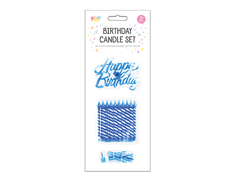 Happy Birthday Candle Set - 21 Piece Happy Birthday Candle Set - 21 Piece