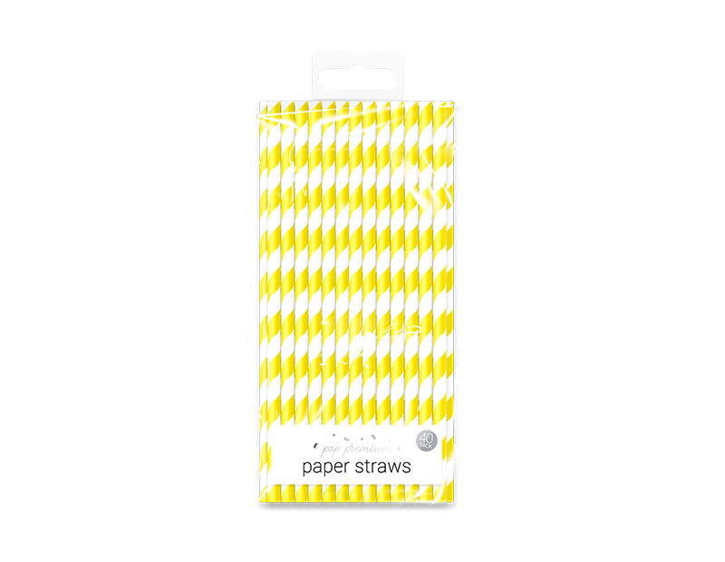 Bright Paper Straws - 40 Pack Bright Paper Straws - 40 Pack
