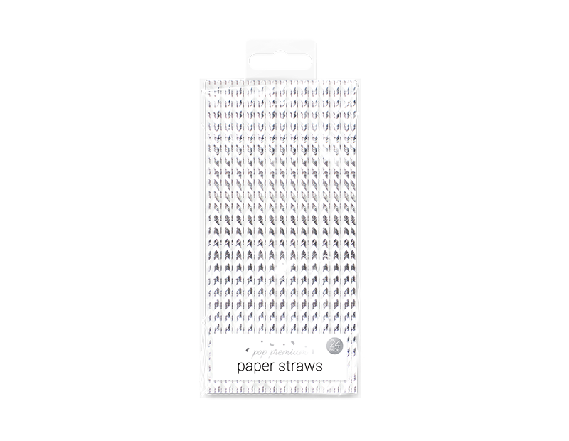 Metallic Paper Straws – 24 Pack Metallic Paper Straws – 24 Pack