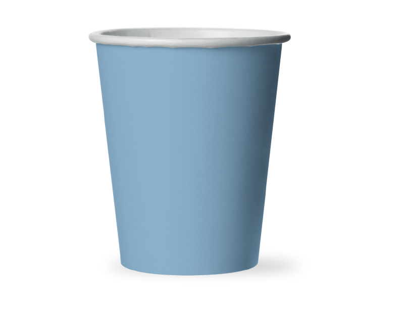 Pastel Disposable Paper Cups - 15 Pack (With PDQ) Pastel Disposable Paper Cups