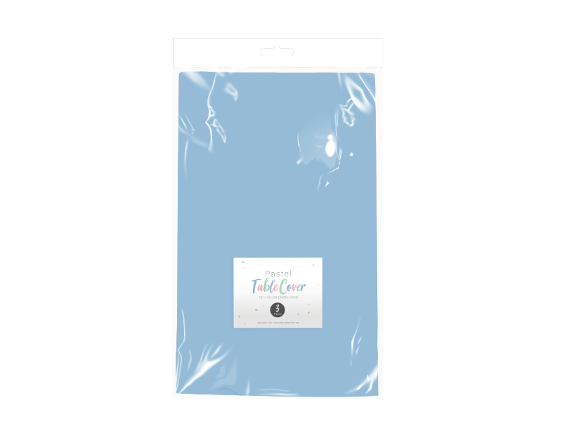 Pastel Plastic Table Covers - 3 Pack Pastel Plastic Table Covers - 3 Pack